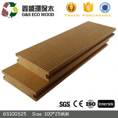 ECO Friendly Wood Plastic Composite Flooring 140 X 23mm Zewnętrzne plastikowe płytki drewniane