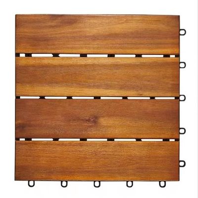 WPC HDPE Diy blokujące płytki pokładowe Podłogi Wpc Wood Plastic Composite Decking