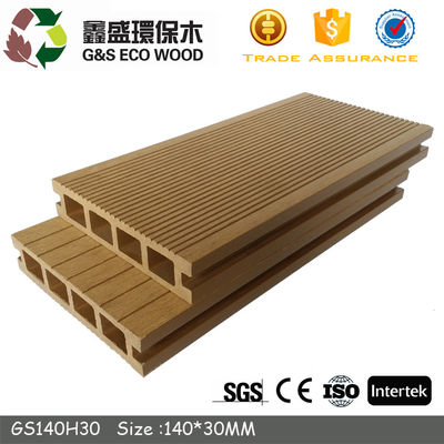 157 x 22 mm Park WPC Hollow Decking Trwałe deski tarasowe Hdpe