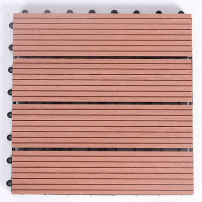 120 X 120 MM Taras Anti Uv WPC DIY Decking Mocha Wpc Wood Plastic Composite Decking