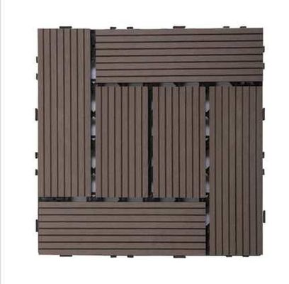 Szybka instalacja Garden 23mm Diy Decking Tiles Odporna na promieniowanie UV okładzina zewnętrzna Wpc