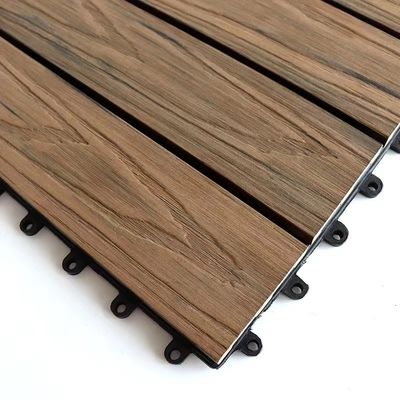 Szary 300 X 300 mm WPC DIY Decking Odporny na wilgoć Wpc Okładzina ścienna Wnętrze