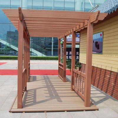 2M 2.2M Drewno Plastik WPC Pergola HDPE Kompozytowy materiał pergoli