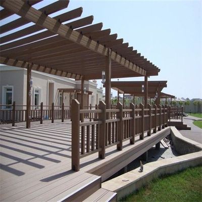 Anti Corrosion 5.4M WPC Pergola Wood Materiał w 100% z recyklingu