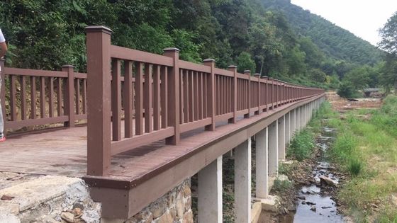 Korytarz Antykorozyjne deski ogrodzeniowe Wpc Ogród Balustrada Wpc 3,6 M Balustrada