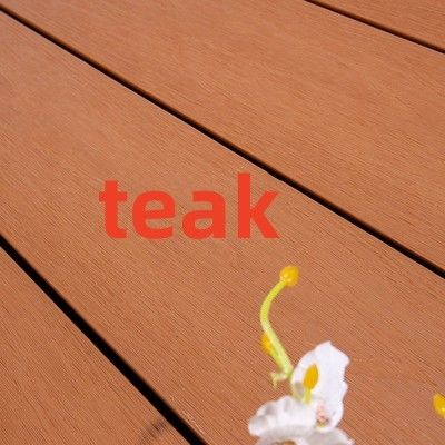 Odporne na warunki atmosferyczne drewno tekowe WPC Outdoor Decking Anti UV Plastic Composite Tarcica