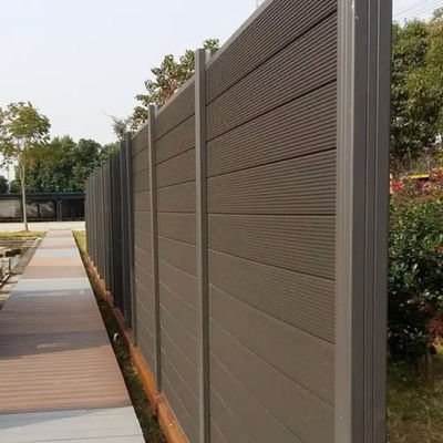 Odporne na warunki atmosferyczne panele ogrodzeniowe WPC 200 X 200 Mm Eco Outdoor Grey Composite Panele ogrodzeniowe