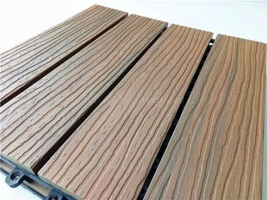 Antypoślizgowe deski tarasowe WPC 146 x 22 mm Hollow Balcon Wpc Composite Decking 50 mm